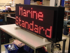 LED display alfanumerisk marin standard