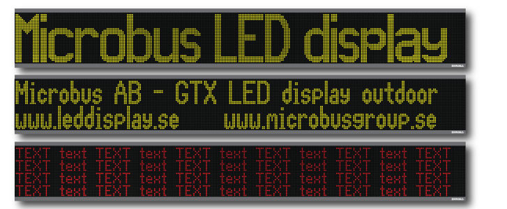 LED display textdisplay
