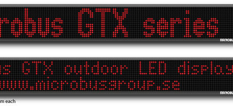 Utomhus LED display - alfanumerisk