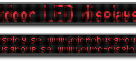 Microbus LED display